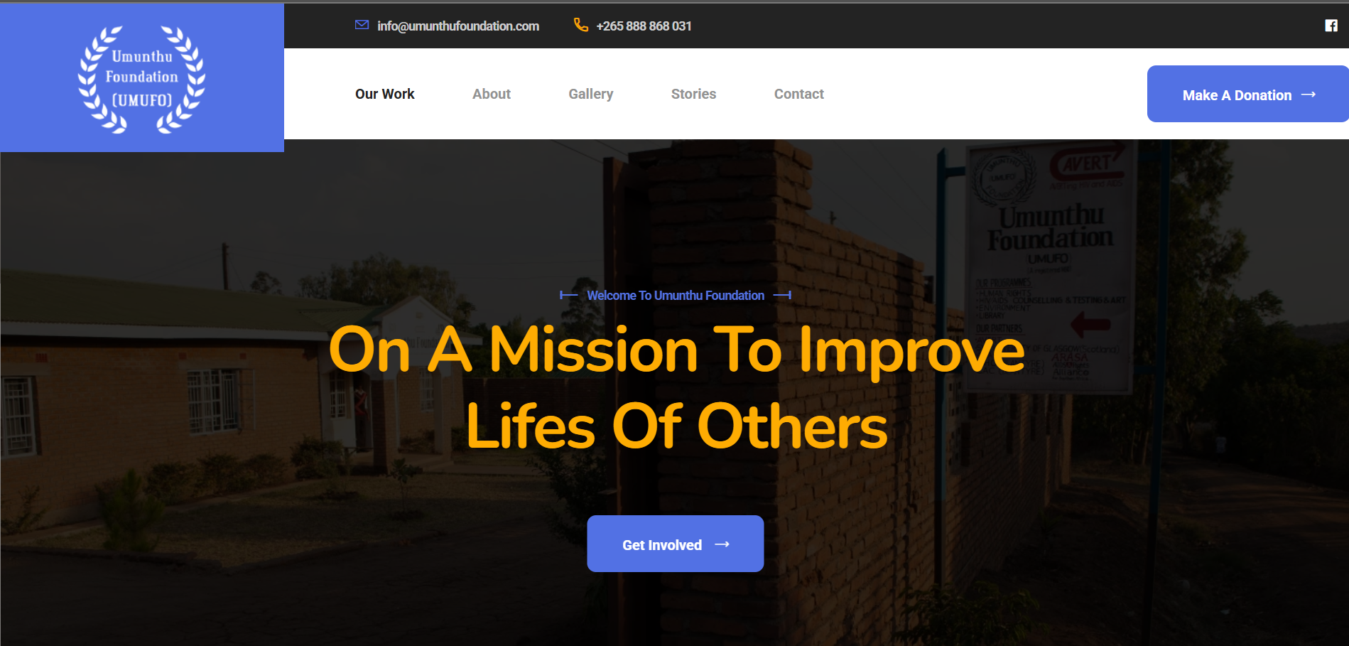 Umunthu Foundation Website